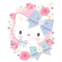 Hello Kitty Flower Ribbon - Pastel Store